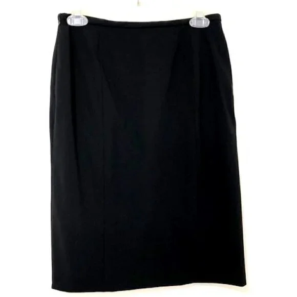 𝅺GIORGIO Armani Black Wool Pencil Skirt - Picture 2 of 5